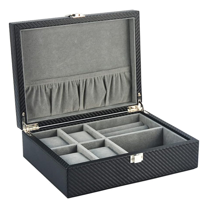 Multifunctional Luxury Black Watch Case Box